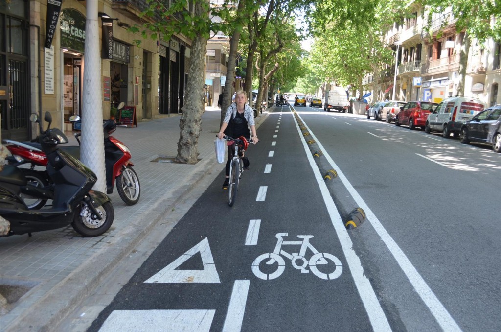 Pista de bicicleta in Barcelona