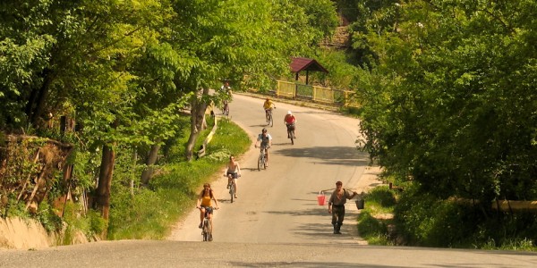 Drumul vinului bicicleta