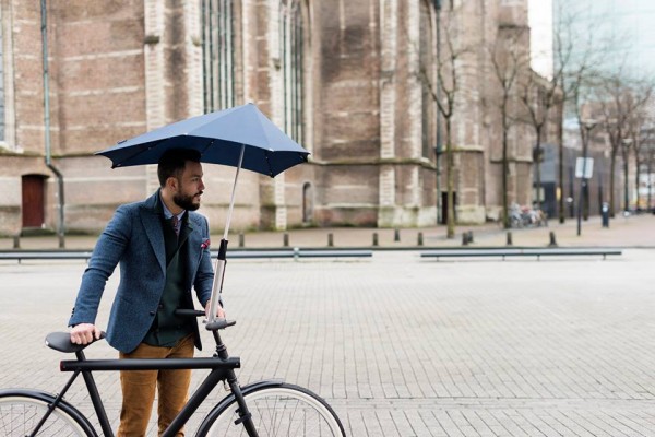 umbrela senzo pentru bicicleta albastra