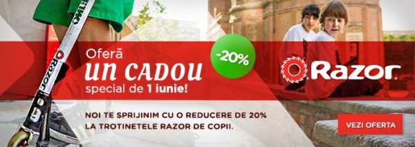 Trotinete Razor pentru copii: oferta 1 Iunie Trotinete Razor pentru copii: oferta 1 Iunie
