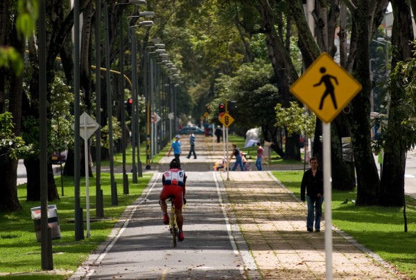 Rata pentru biciclete in Bogota