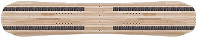 Structura placi snowboard intarituri carbon