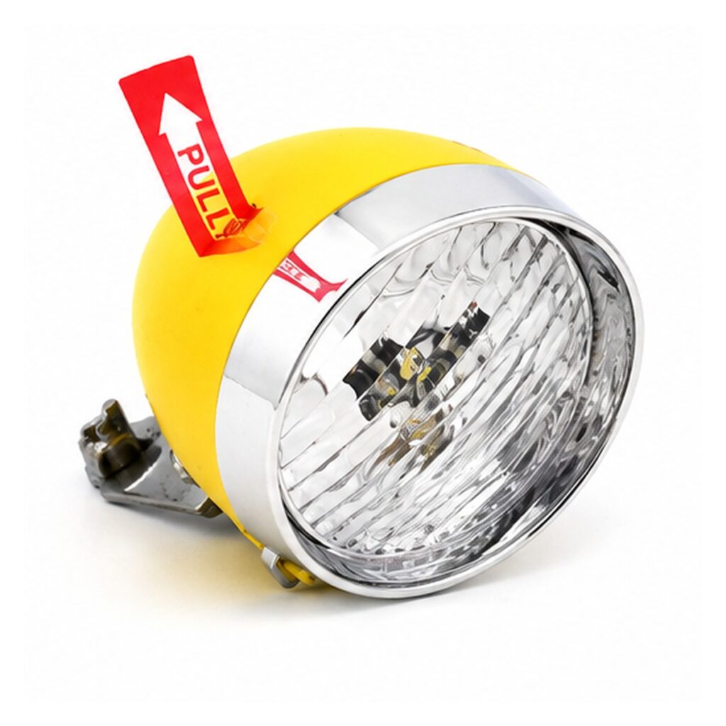 Far Clasic, baterii, 3 led, galben