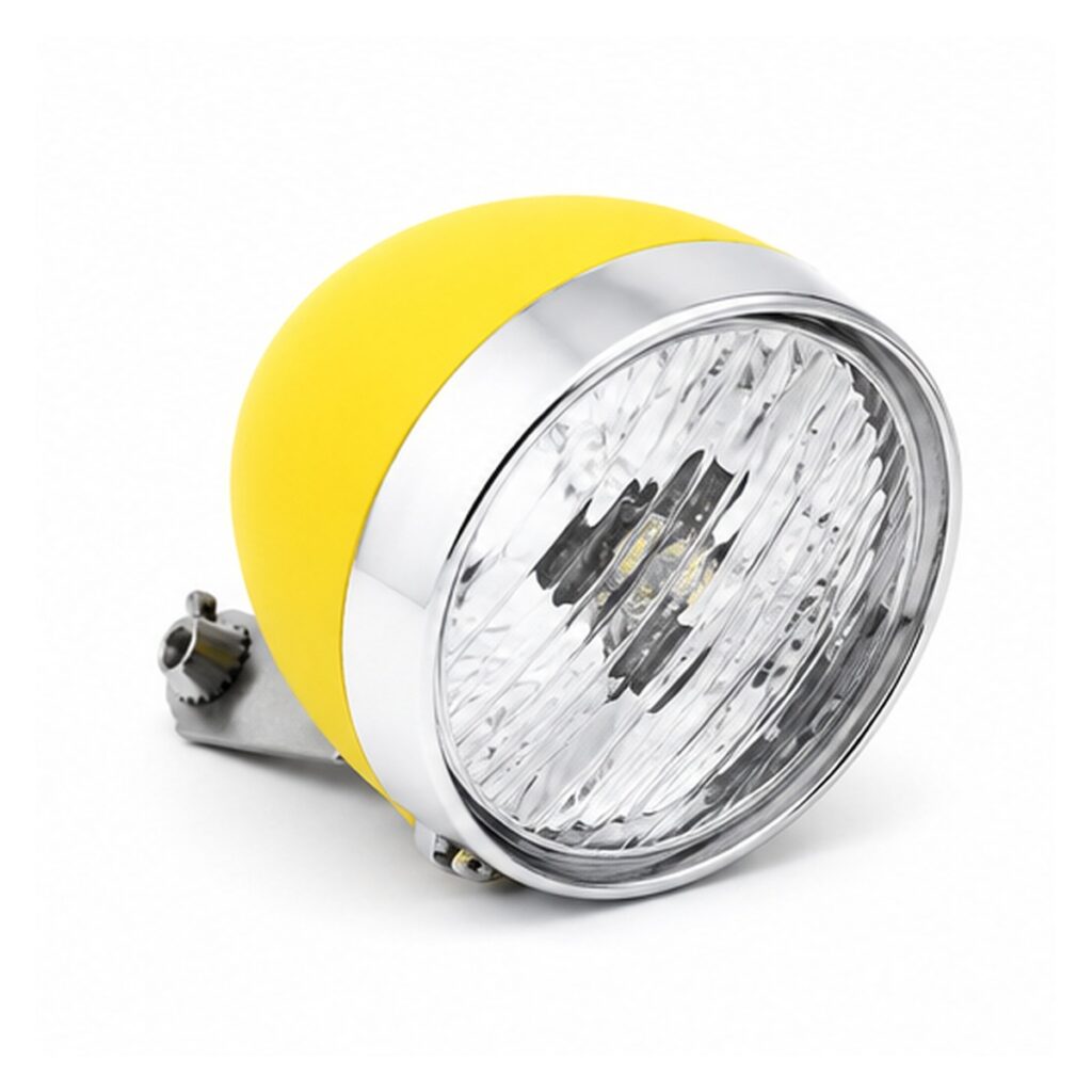 Far Clasic, baterii, 3 led, galben