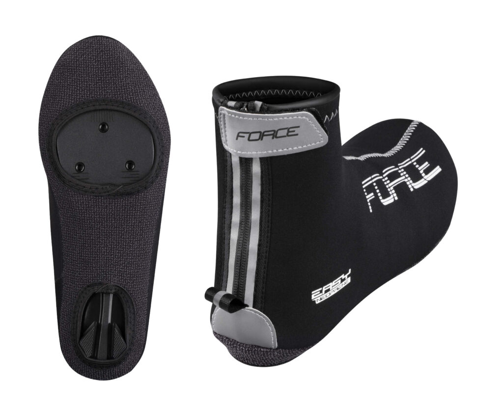 Huse pantofi ciclism Force neopren marimea S Negru
