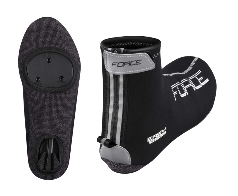 Huse pantofi ciclism Force neopren marimea S Negru