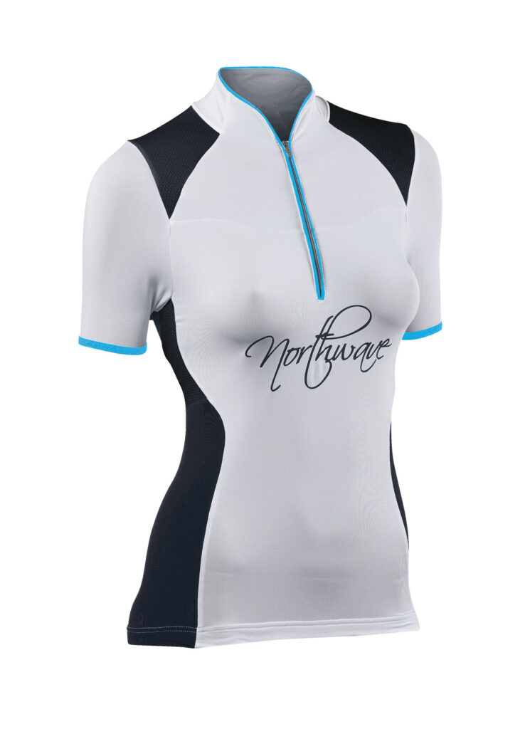 Tricou ciclism Northwave Venus scurt alb