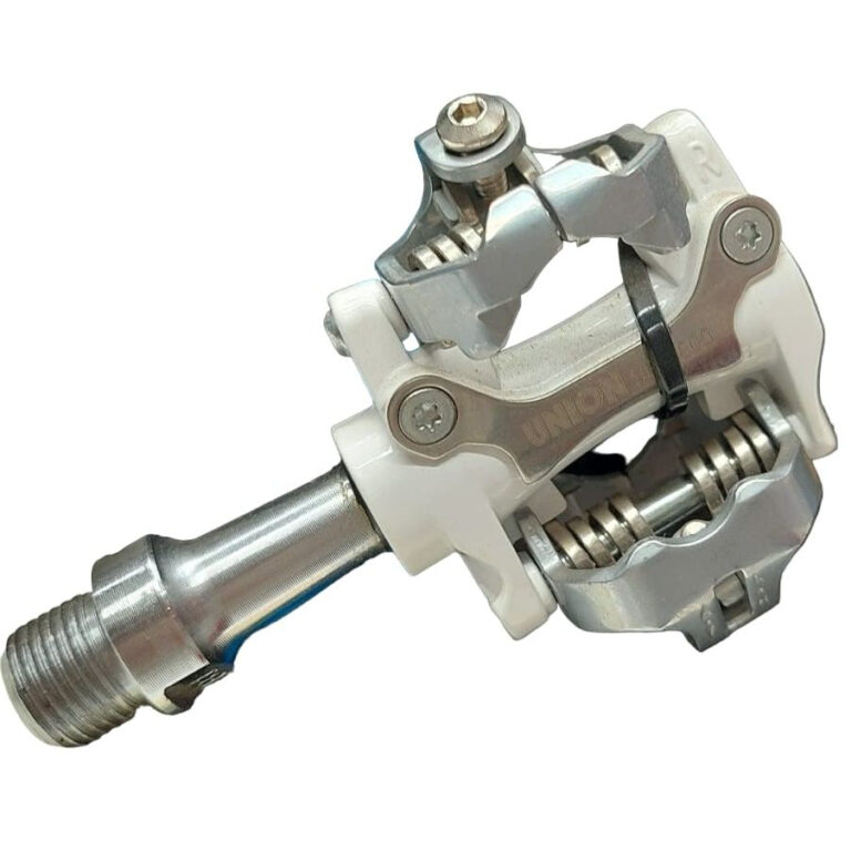 Pedale MTB Union SP-5600, rulment, Albe, compatibile SPD